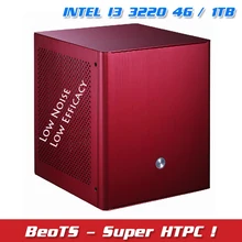Горячая мини ПК супер HTPC Intel B75 I3 3220 1 ТБ HDD 4G памяти ультра-Низкая эффективность