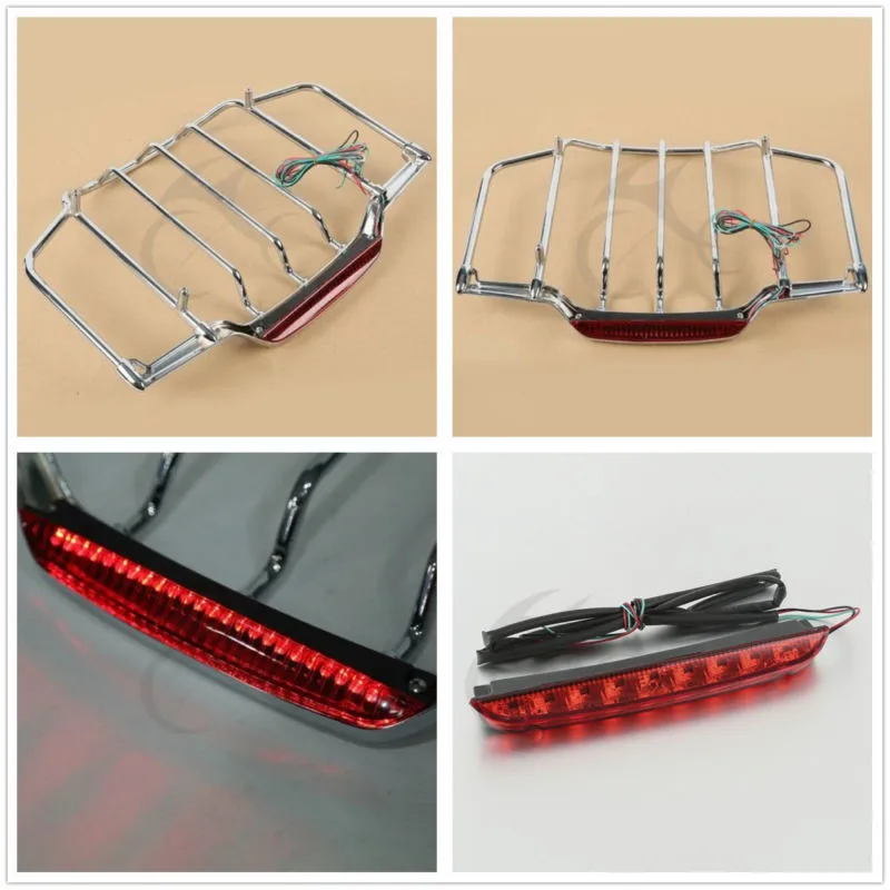 

Air Wing Luggage Rack LED Brake TailLight For Harley Electra Street Glide Road Glide 93-13 Motorcycle Accessories