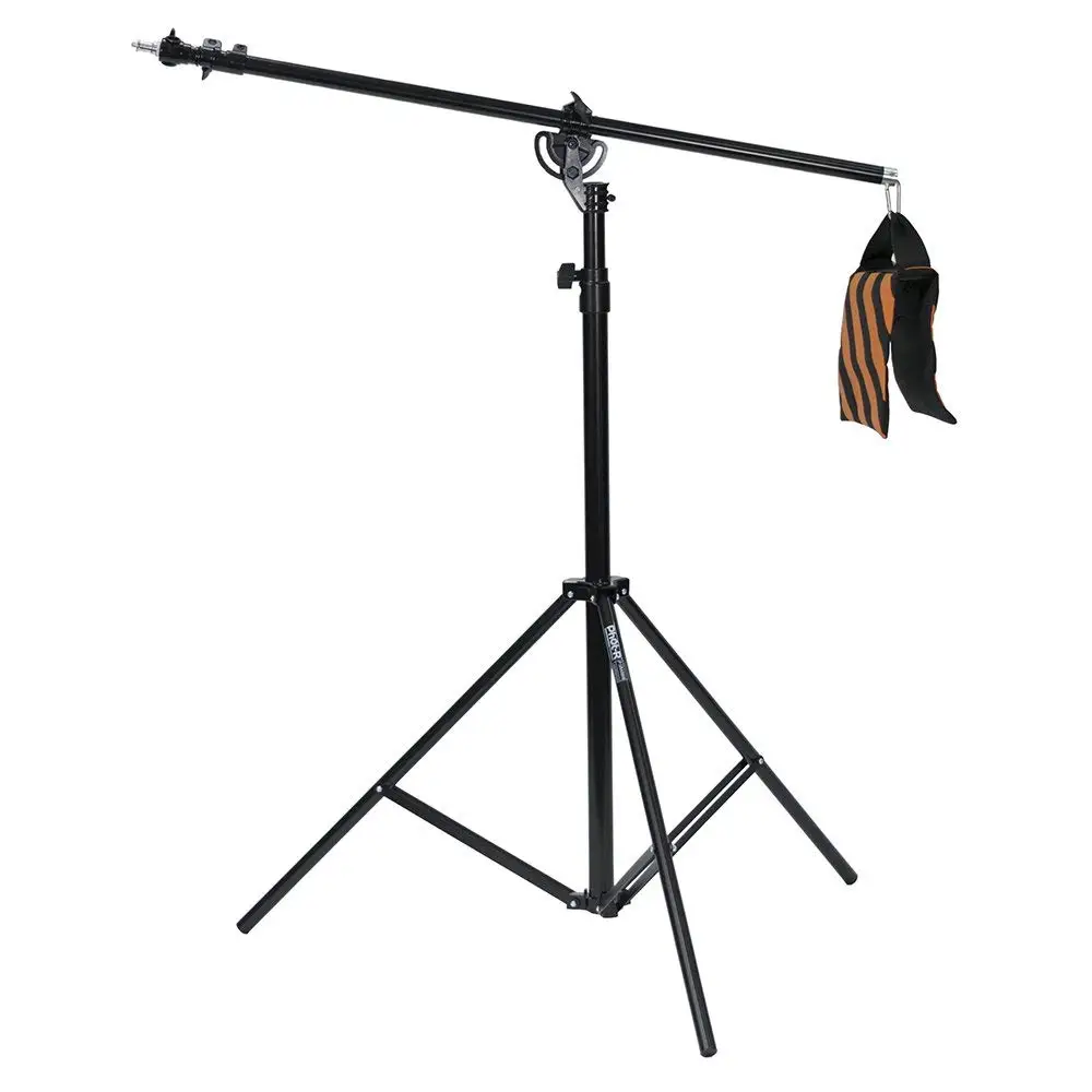  4m Heavy Duty Umbrella Softbox Flash Photo Studio 2-in-1 Combi Combination Light Boom Stand with Sa
