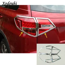 Per Suzuki Vitara 2016 2017 2018 auto del corpo Posteriore coda posteriore Luce rivelatore della lampada telaio bastone ABS cromato copertura trim interruttore 4 pcs