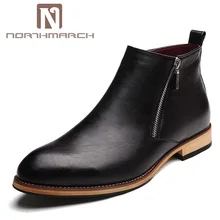 NORTHMARCH/мужские ботинки челси; мужские ботинки из натуральной кожи; деловые мужские кожаные модельные туфли; Heren Schoenen Zapatos Cuero Hombre