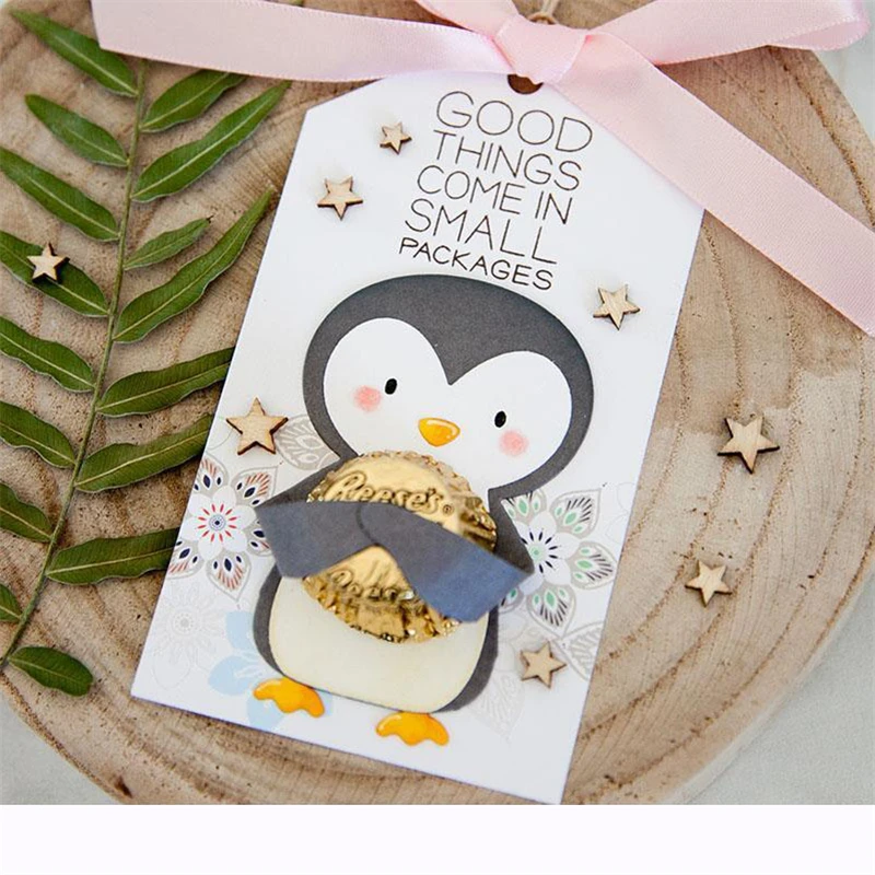 

Eastshape Cute Penguin Dies Metal Cutting Dies Scrapbooking Animal Die Cut for Card Making Album Stencil Craft Dies New 2019
