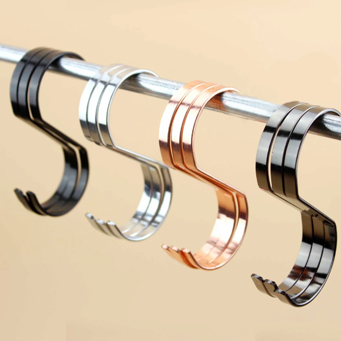 Buy HIPSTEEN Stainless Steel S Shaped Hooks Kitchen Hanging Hanger Storage