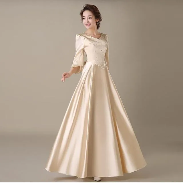 champagne maxi dress plus size