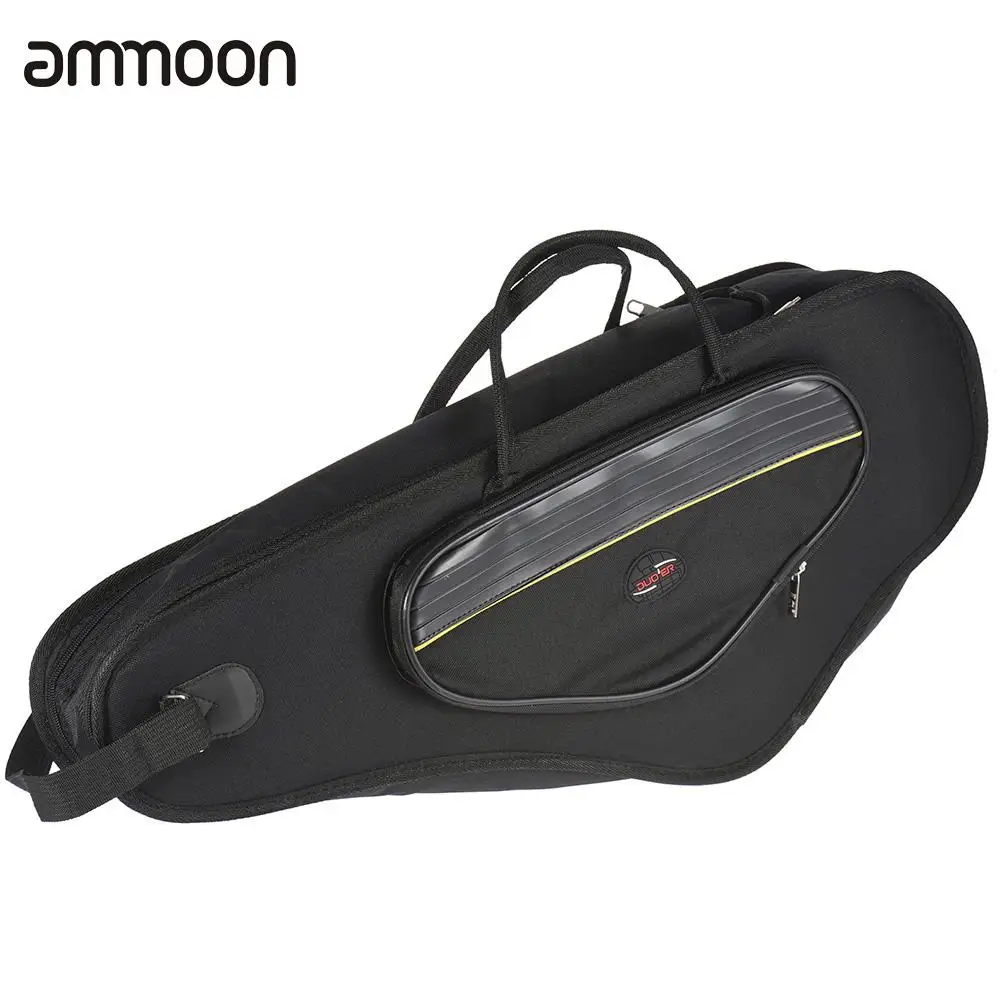 600D Water-resistant Saxophone Gig Bag Oxford Cloth Backpack Adjustable Shoulder Straps Pocket 5mm Cotton Padded for Alto Sax