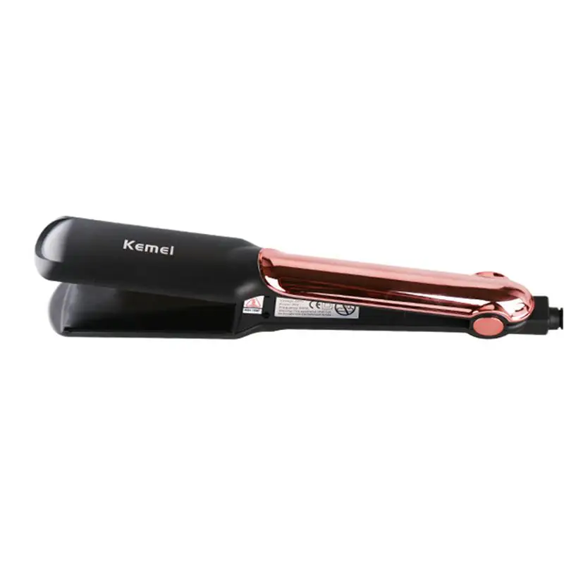 

Kemei negative ions smooth irons adjustable temperature style professional tools hair fast heating