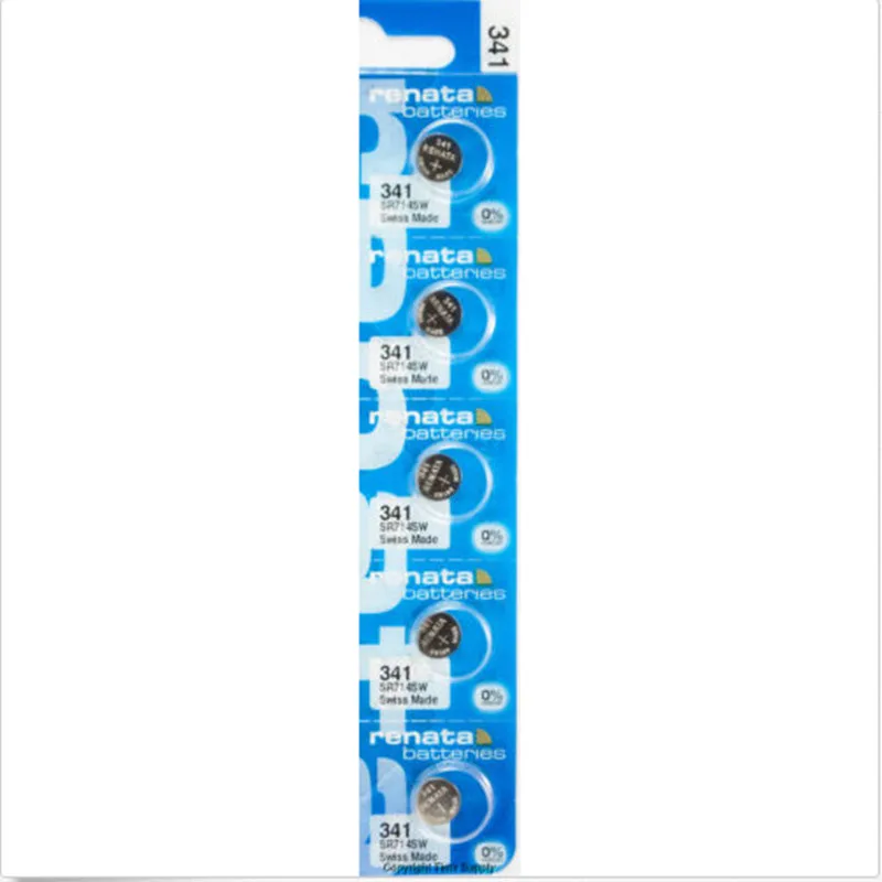 

5PCS/LOT Original Swiss Battery 341 SR714SW 1.55V for Watch Silver 341 SR714SW RENATA Watch Batteries Free Shipping
