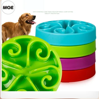 

Anti Choking Slow Eating Obesity Prevention Container For Food Big Normal Dog Bowl