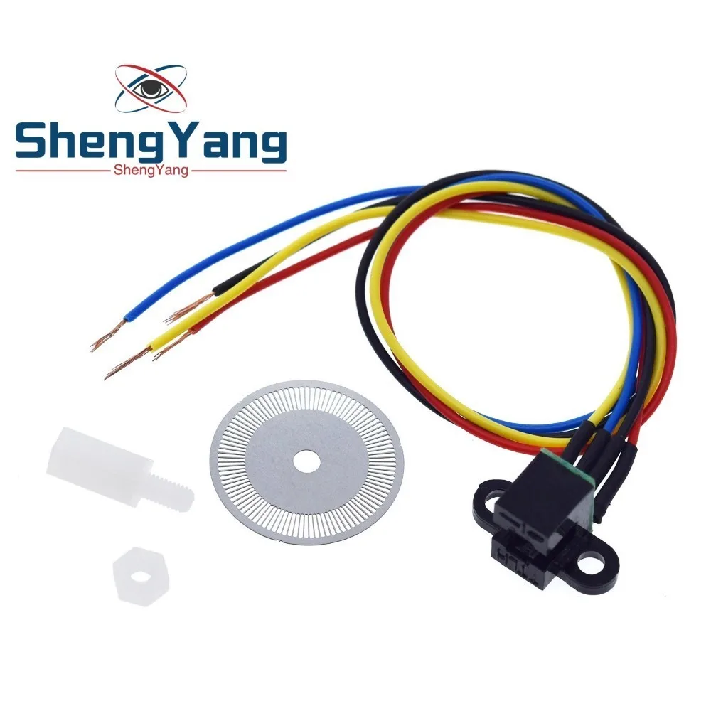 Sensor de velocidade fotoelétrico codificador codificado disco roda código para freescale carro inteligente 5v para arduino diy