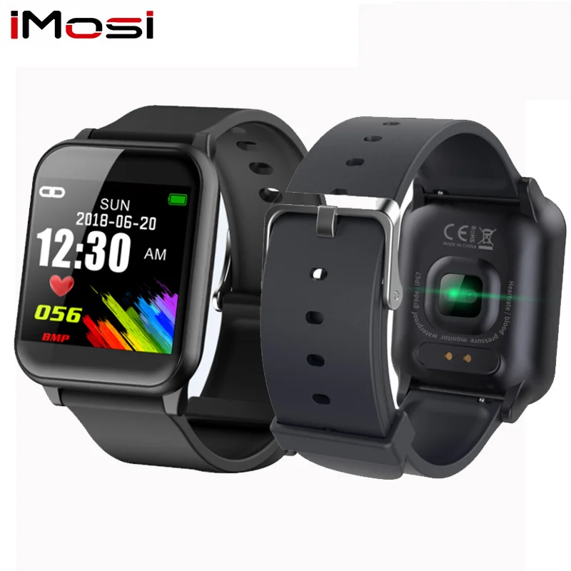 Imosi Z02 Смарт Браслет сердечного ритма мониторы фитнес трекер Шагомер Push сообщение цвет экран спортивные часы для iOS Android