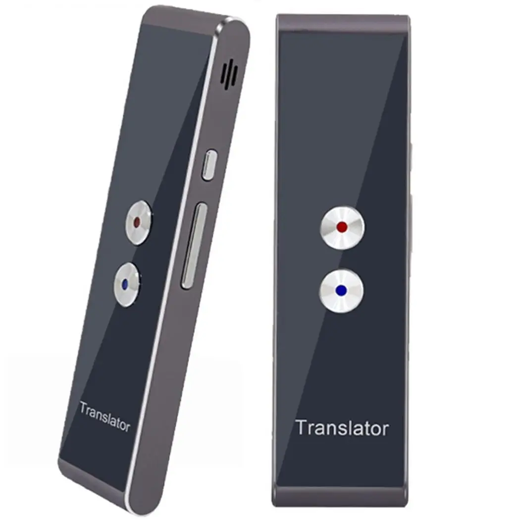 

Intelligent Translator Voice Interpretation 30 types T8 Gray, Gold Foreign 10m Language 0.2kg Switching
