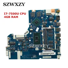 5B20N86293 для lenovo 320-15ISK Материнская плата ноутбука NM-B242 I7-7500U cpu 4 Гб ram DDR4 полный прошедший тестирование