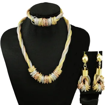 

new design jewelry sets for african women necklace fashion jewelry sets gold sets big nice necklace new design