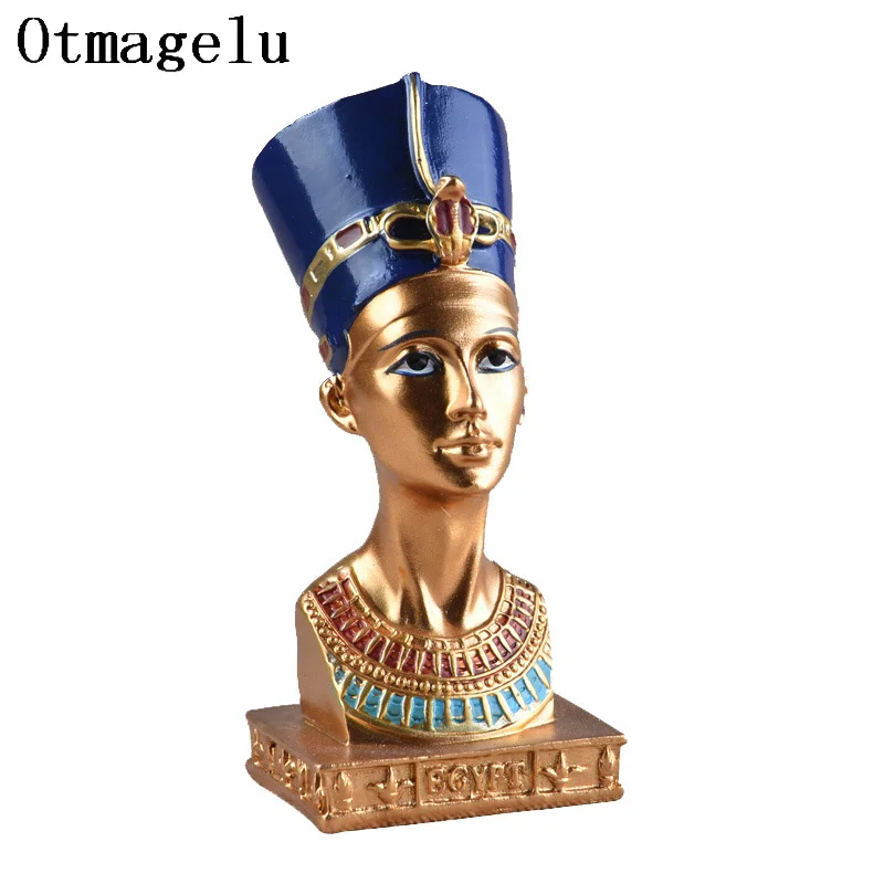 Glamorous Ancient Egyptian Pharaoh Queen Sculpture Ornament Resin Figurine Statue Miniatures Home Furnishing Office Decoration5