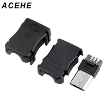 Новинка; 10 шт. Micro USB разъем высокое качество микро USB DVB T Порты и разъёмы Мужской 5-контактный разъем Пластик Чехлы Набор «сделай сам» для Лидер продаж