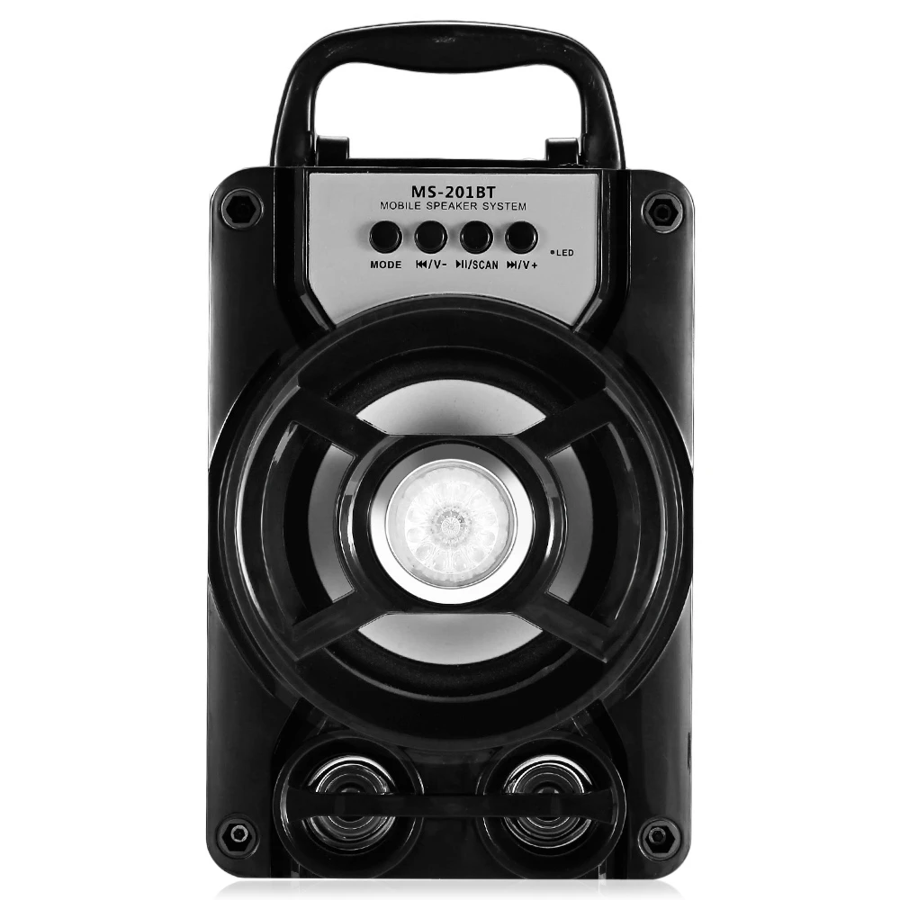 

Portable Loudspeaker MS-201BT High Power Output FM Radio Wireless Bluetooth Speaker Original LED Shinning