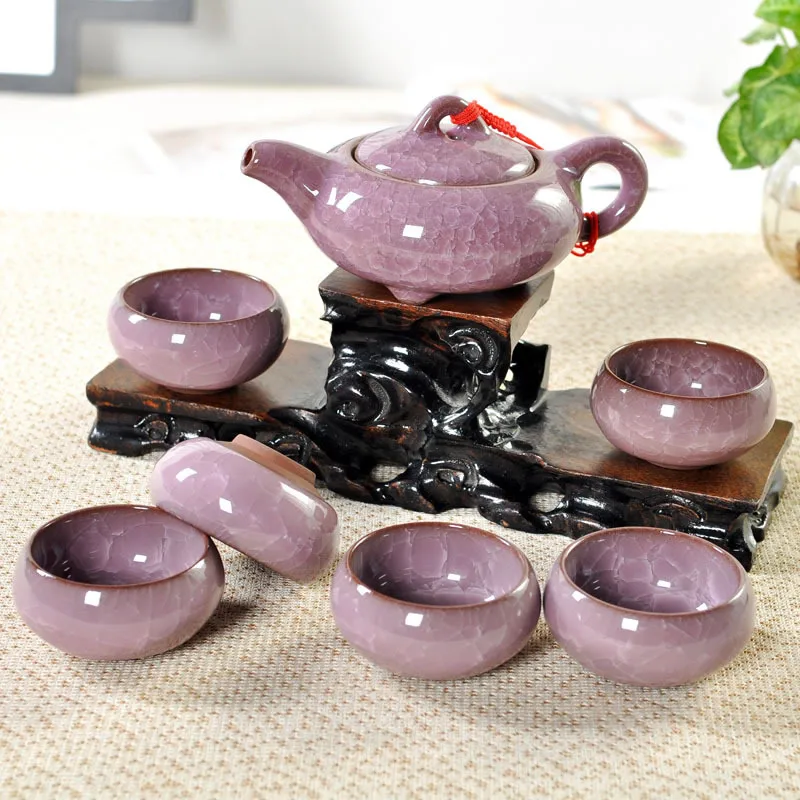 Фарфоровый ледяной набор Gaiwan, китайский чайный набор кунг-фу, Tenmoku, чайная чашка, чайная посуда, набор, китайские традиционные чайные наборы из костяного фарфора, подарок