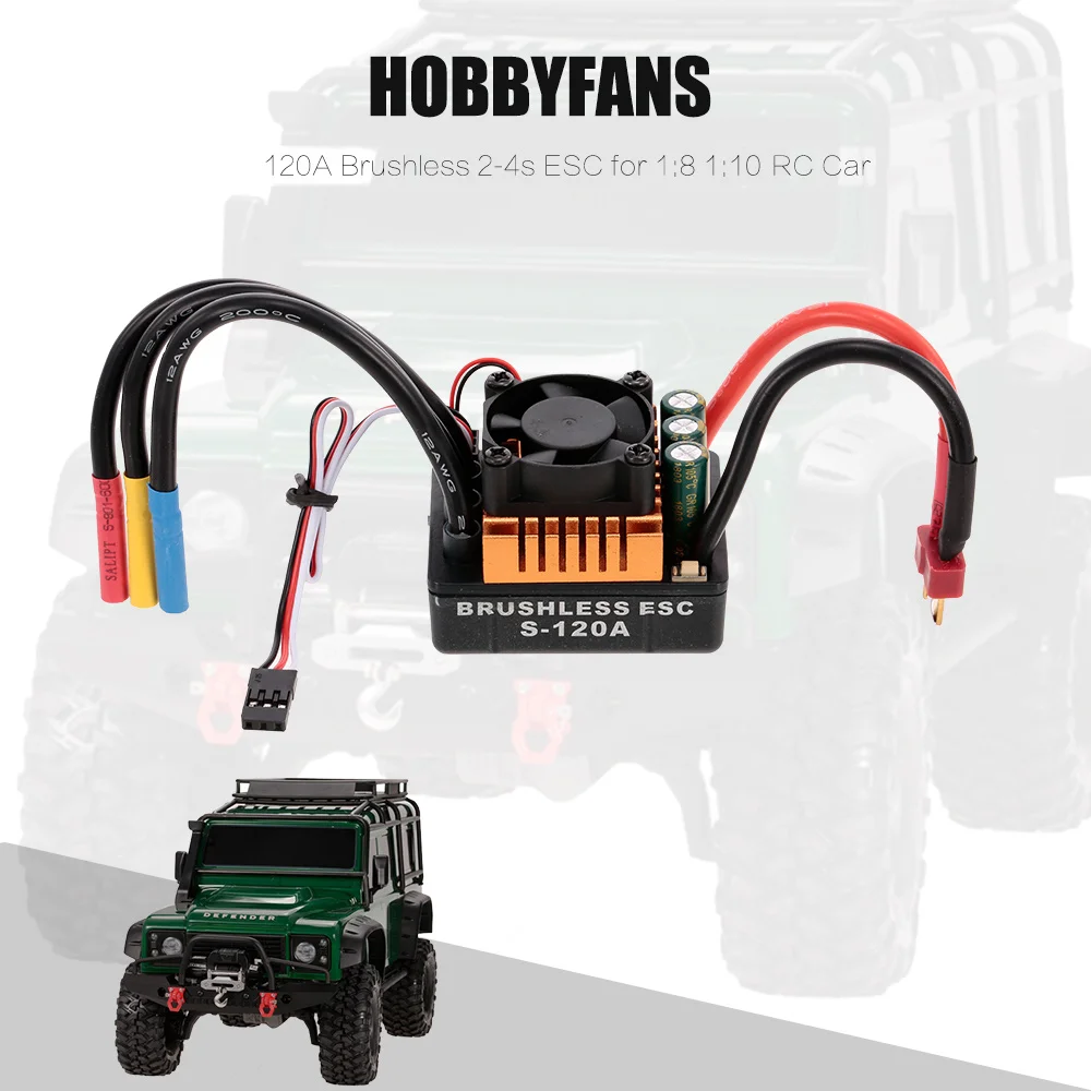 1:8 1:10 радиоуправляемая автомобильная часть программирующая карта и 60A 80A 120A бесщеточный 2-3s 2-4s ESC с BEC для TRAXXAS RC автомобиль внедорожный Гусеничный
