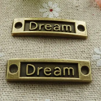 

90 pieces bronze plated Dream connectors 36x10mm #249