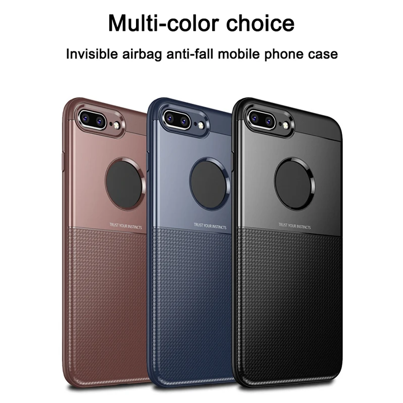 

1Pcs Luxury Mobile Phone Cases for iPhone 7/8/7Plus/8Plus/X Silicon Drop Protection Gel Soft Shell