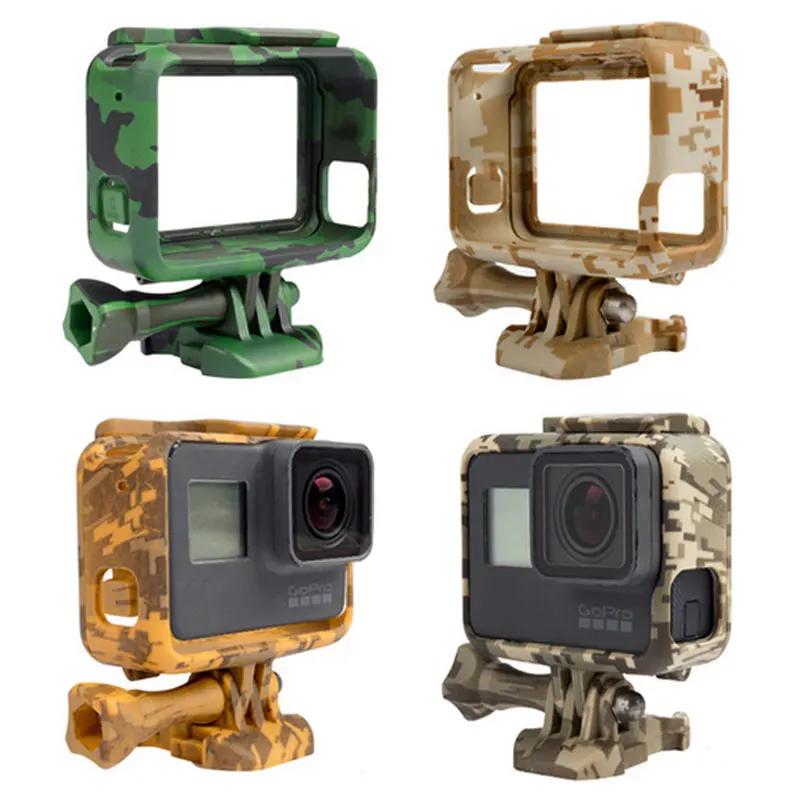 

For Gopro Accessories Protective Housing Case for GoPro Hero 5 Colorful Camouflage Standard Border Frame Case for Go Pro Hero 5