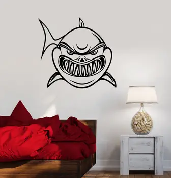 

Wall Sticker Vinyl Decal Bathroom Shark Jaws Predator Ocean Sea Decor