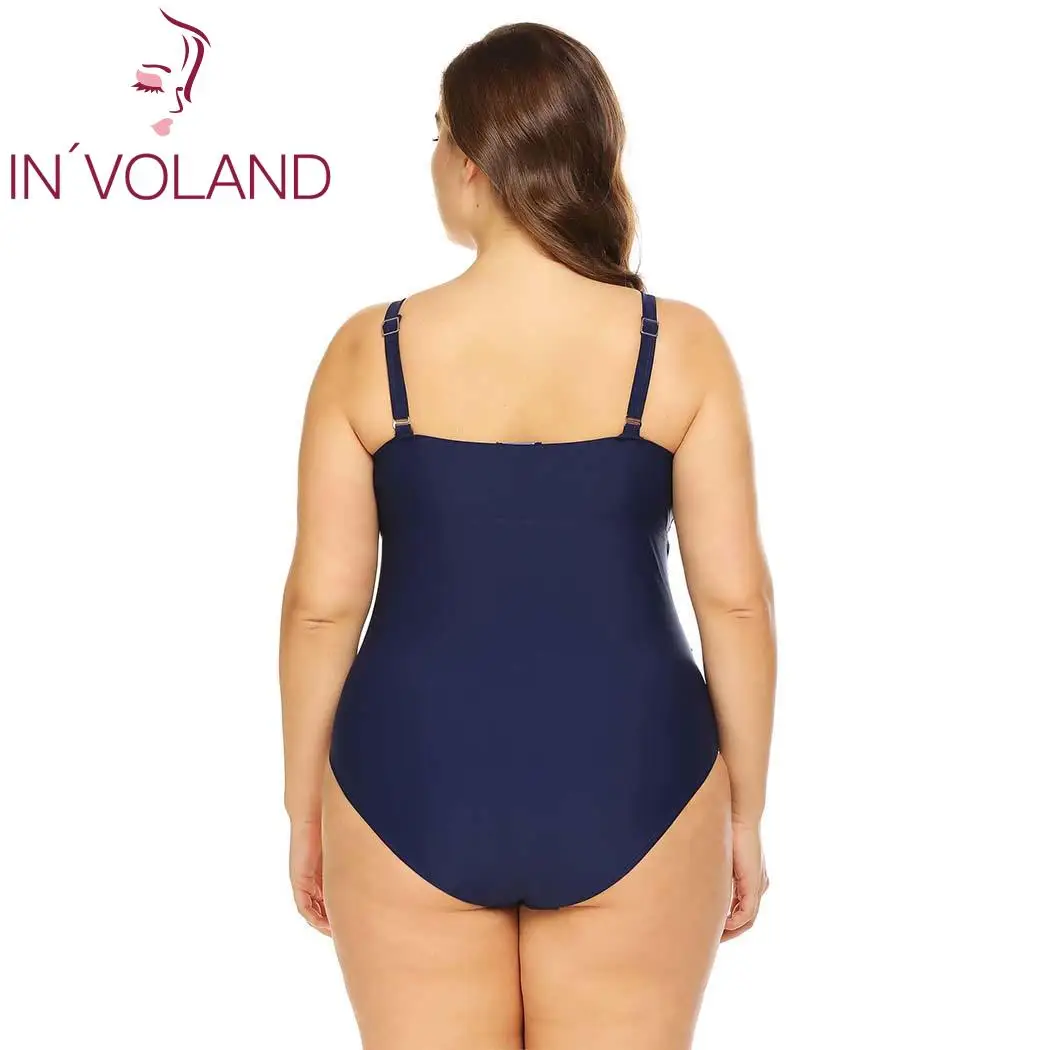 In'voland плюс Размеры Для женщин боди XL 5XL сексуальные купальники пляжная одежда