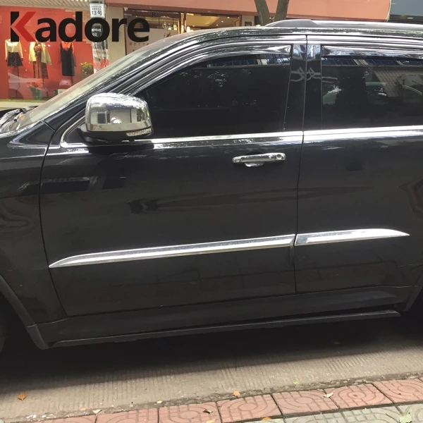 Для Jeep Grand Cherokee 2014 2017 2018 хромированный корпус боковой двери линия молдинга крышка