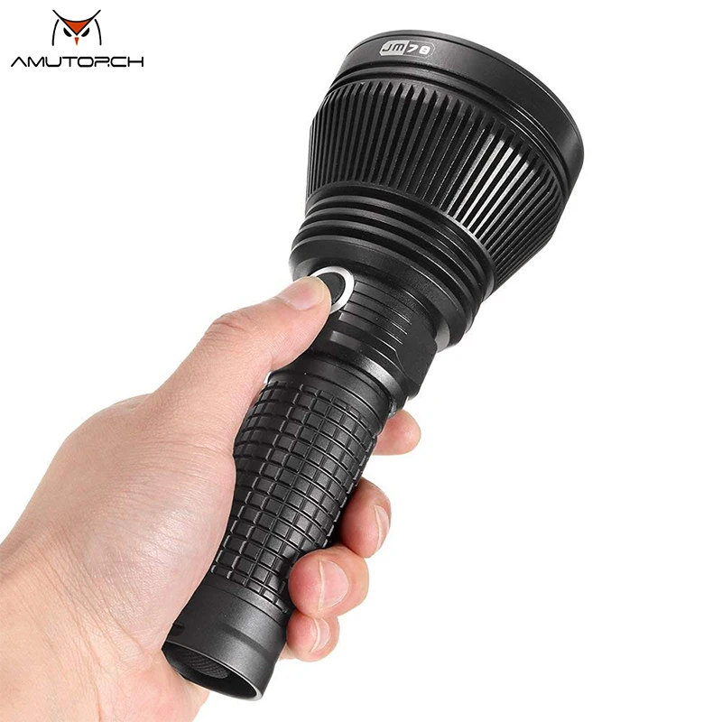 Amutorch JM70 CREE XPL HI 1200LM 1027m beam distance thrower Flashllight USB magnetic charge searching hunting 26650 flashlight
