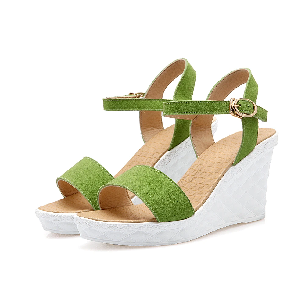

Superior Qality Summer style comfortable Bohemian Wedges Women sandals for Lady shoes high platform open toe flip flops Plus