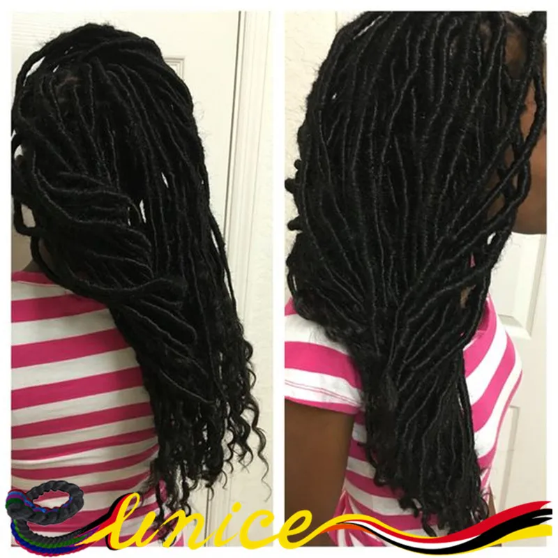 Large Stock Eunice Brand Hair 18 Dread Locs Synthetic Braiding Dread Locs Synthetic Braiding