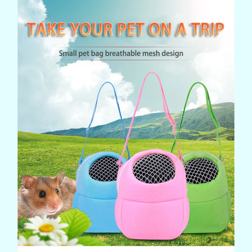 Small Pet Carrier Bag Rabbit Cage Hamster Chinchilla Travel Bags Cages