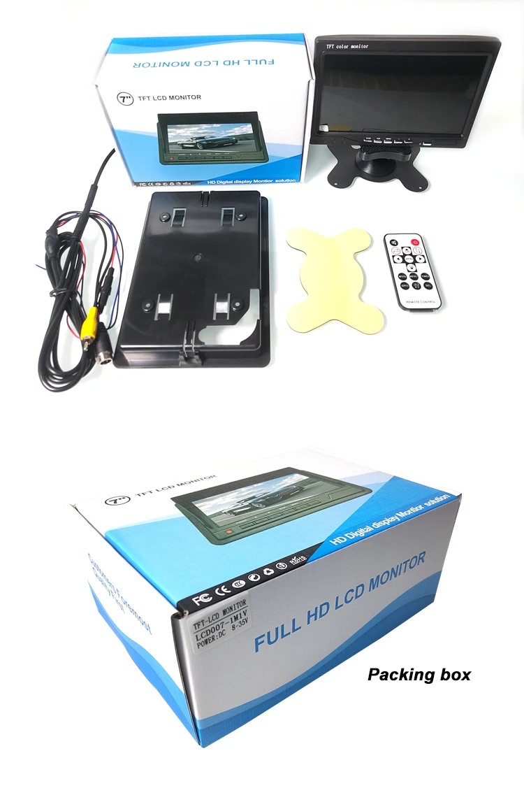 HYFMDVR список грузовой вагон/экскаватор/вилочный погрузчик/автобус 7-дюймовый дисплей 12 v-24 v с большим числом значений напряжения дизайн 800(rgb)* 480(пикселей