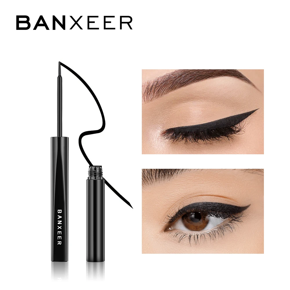 

BANXEER Natural Waterproof Eyeliner Liquid Eye Liner Makeup Gel Pen Makeup Cosmetics Easy to Wear Liquid Eyeliner