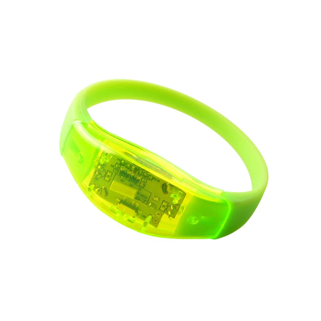 

KSOL Voice Activated Sound Control Led Intermittent Bracelet Band Night Club Main color: Green
