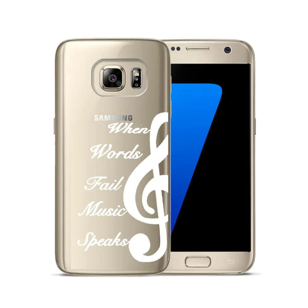 Clear painted Case FOR Samsung S6 Soft TPU Phone Case FOR Samsung S8 Smart Back Protective Phone Cover FOR Galax S5 S7 S8 Plus (12)
