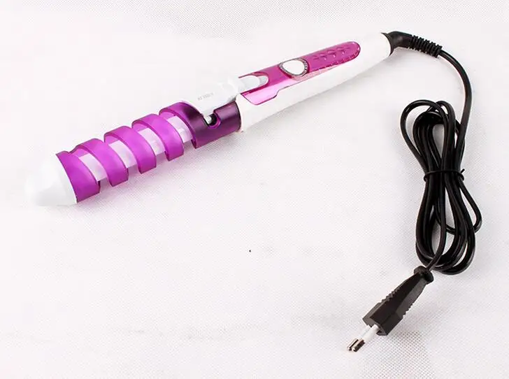 

Hot Magic Pro Perfect Hair Curlers Electric Curl Ceramic Spiral Curling Iron Wand Salon Hair Styling Tools Styler