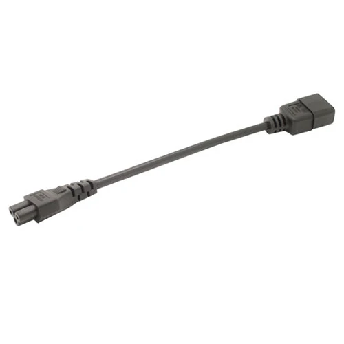 

IEC 320 C14 Male to C5 female Adapter Cable, 25CM, IEC 3 Pin male to Clover leaf Black