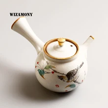 WIZAMONY, чайный набор, хрустящая глазурь, Celadon Zisha, керамика, искусство, Тай Тхи, китайский заварочный чайник, фарфор, исиновая глина, антикварный чайник