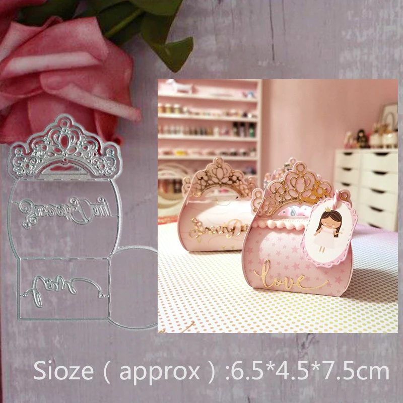 

NEW BOX cutting Dies Decor METAL CUTTING DIES Craft Embossing Scrapbooking paper craft home decoration 6.5*4.5*7.5 CM