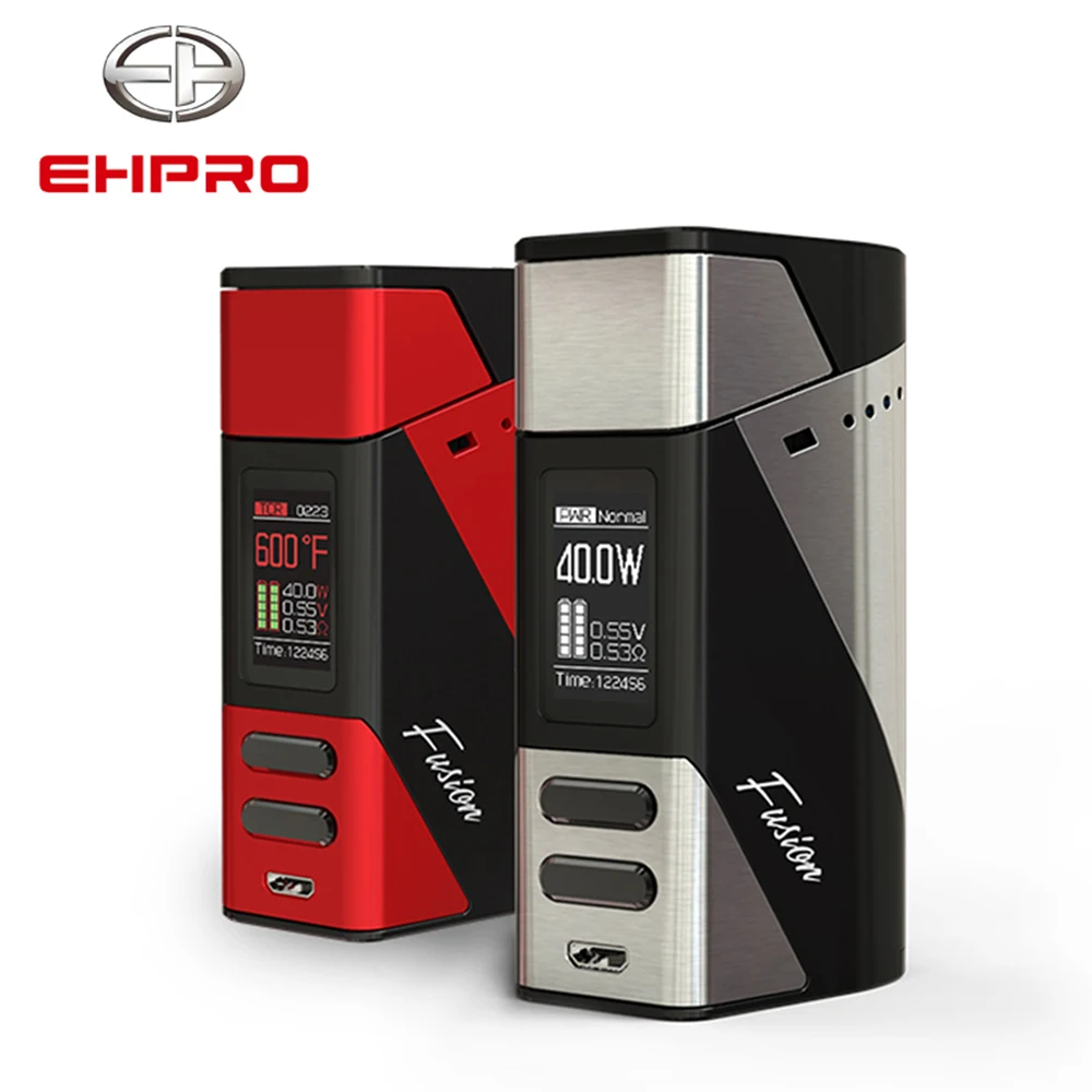 Original Ehpro Fusion 200W TC Mod 510 Thread Metal Temperature Control Electronic Cigarette Box 18650 Battery for RDA RTA Vape Original Ehpro Fusion 200W TC Mod 510 Thread Metal Temperature Control Electronic Cigarette Box 18650 Battery for RDA RTA Vape