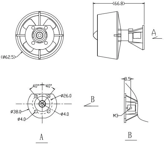 50mm Ducted Assembly Propeller-Size