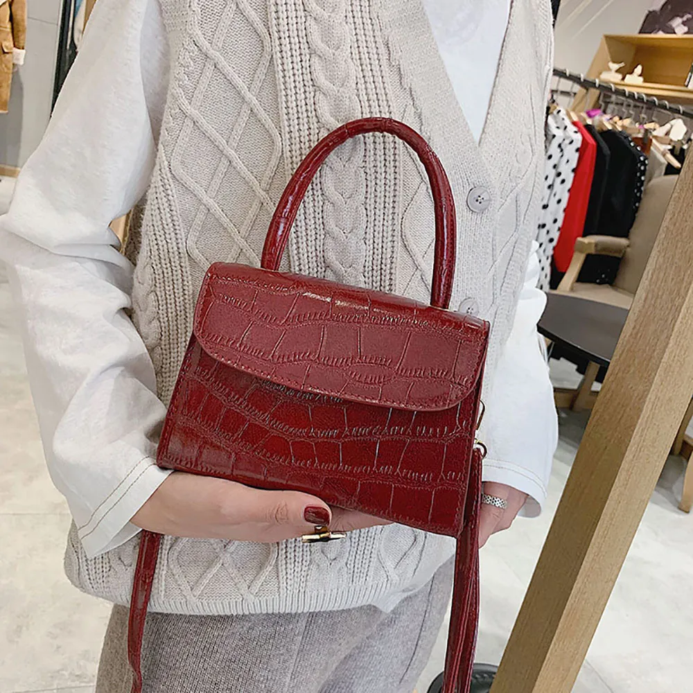 Женская сумка на плечо ретро портативная маленькая квадратная дикая сумка через плечо роскошные сумки женские дизайнерские сумки