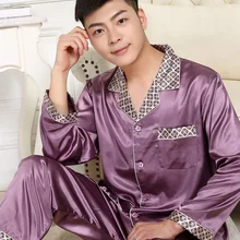 Шелковая женская ночная рубашка с длинным рукавом и короткие шорты 2 шт. женская летняя Пижама сексуальный пижамный комплект