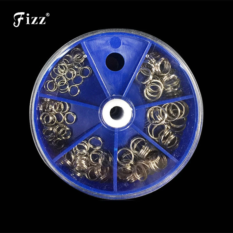 

5 Sizes/Box Stainless Steel Double Circle O-shape Split Rings Lure to Hook Fishing Connector Accessories