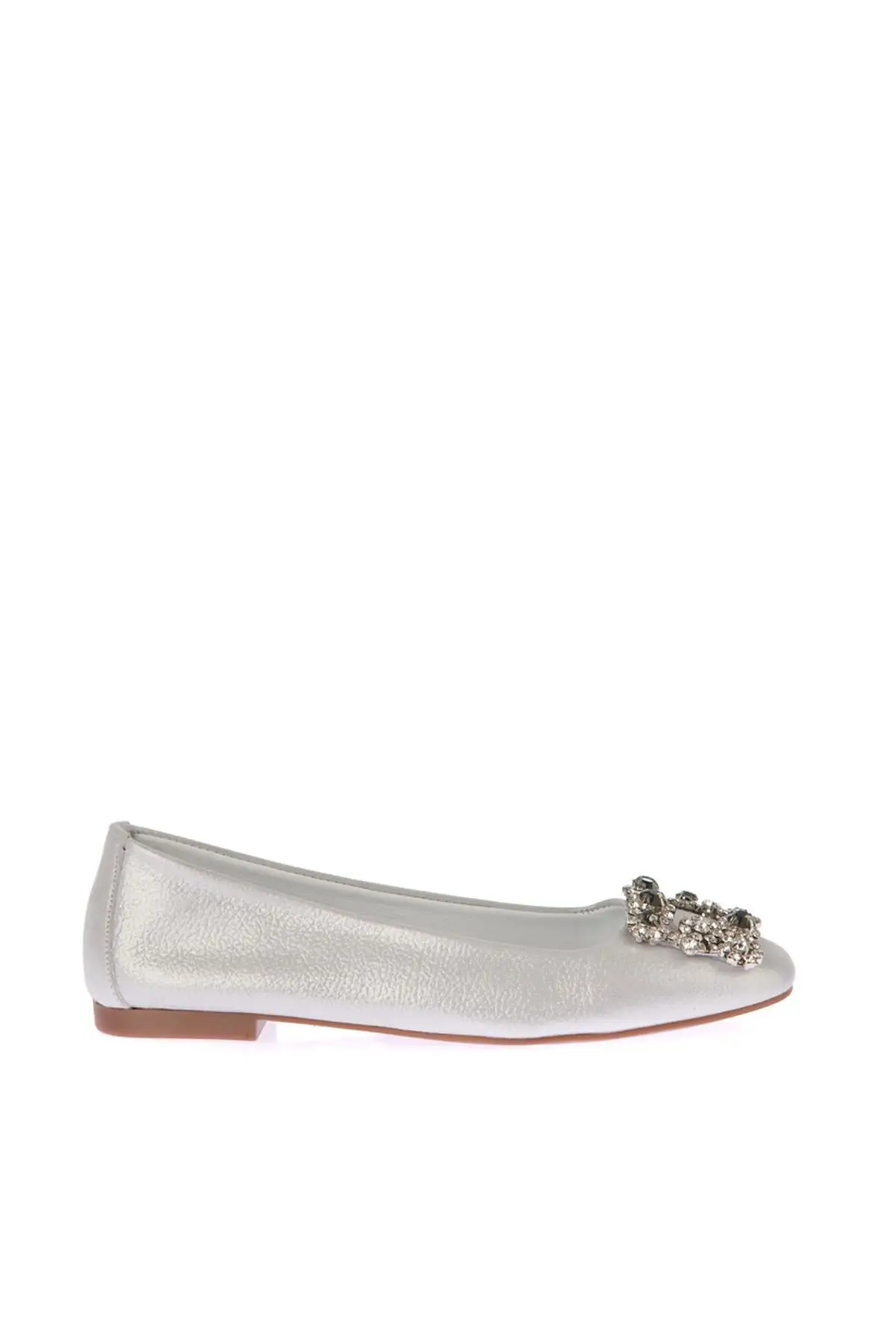 

Pearl Genuine Leather White Women 'S Ballerina 120130005671