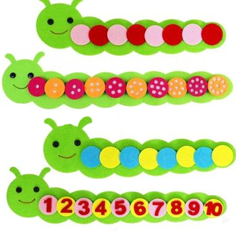 

Sorting Caterpillar Preschool Kindergarten Teaching Aids Educational Early Learning toys Montessori Mathematical Game Color