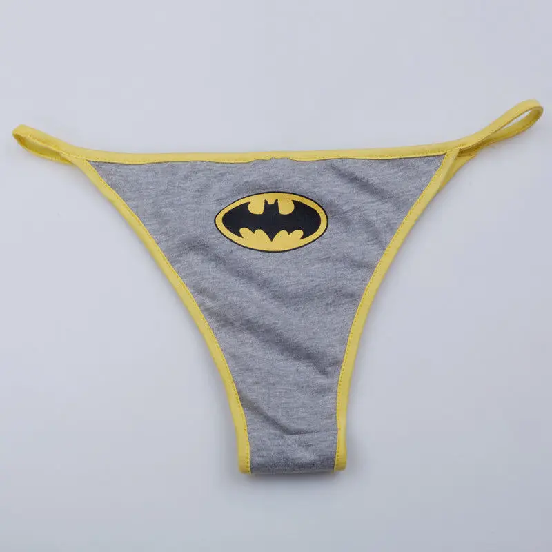 Sexy Women'S Superhero Steve Rogers Dark Knight Bruce Wayne Kal-El Clark Kent Cartoon Underwear G-String Panties Lingerie