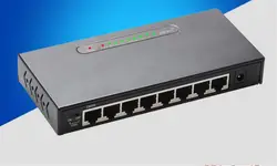 8 коммутатор для рабочего стола, RJ45 коммутатора Ethernet 10/100/1000 Мбит порт Lan переключатель концентратора 8 Порты и разъёмы Пластиковая Задняя