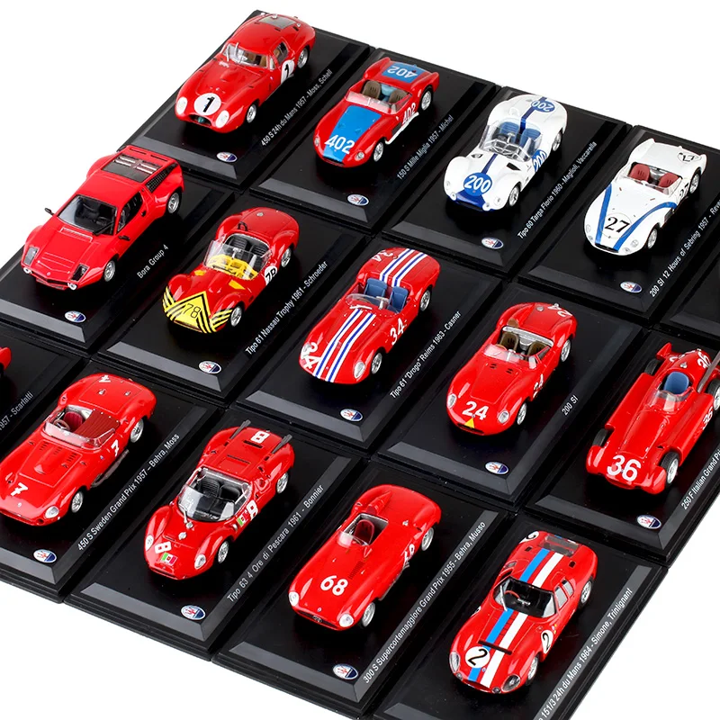 

LEO kids toys 1:43 Diecast Car model Various Red storm Sports car Collection decoration Retro racing